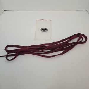 Nike Burgundy Flat Shoelaces 50" Vintage